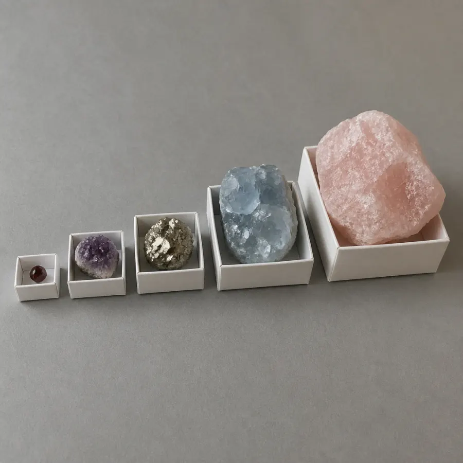 Specimen sizes, and what the trade terms mean